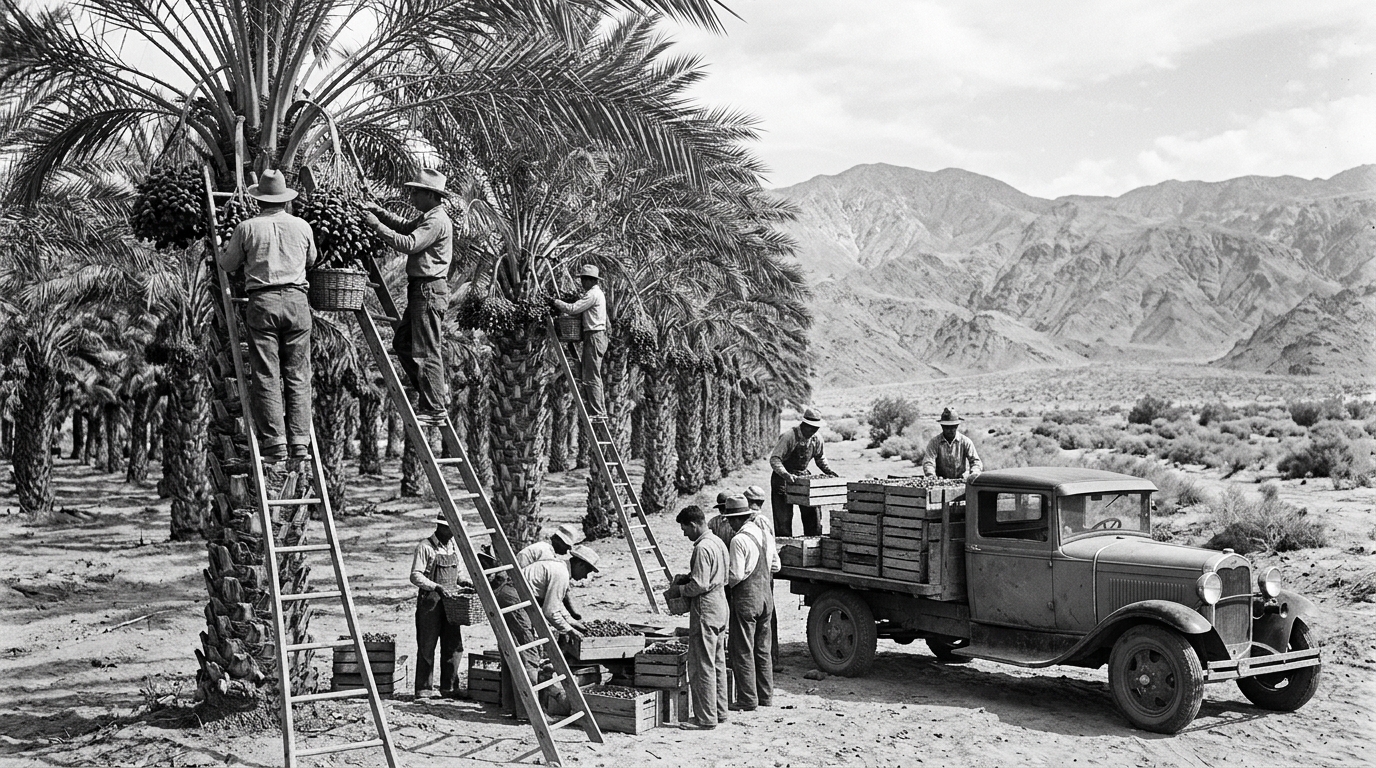 Date farming in Coachella Valley 1920s-1930s