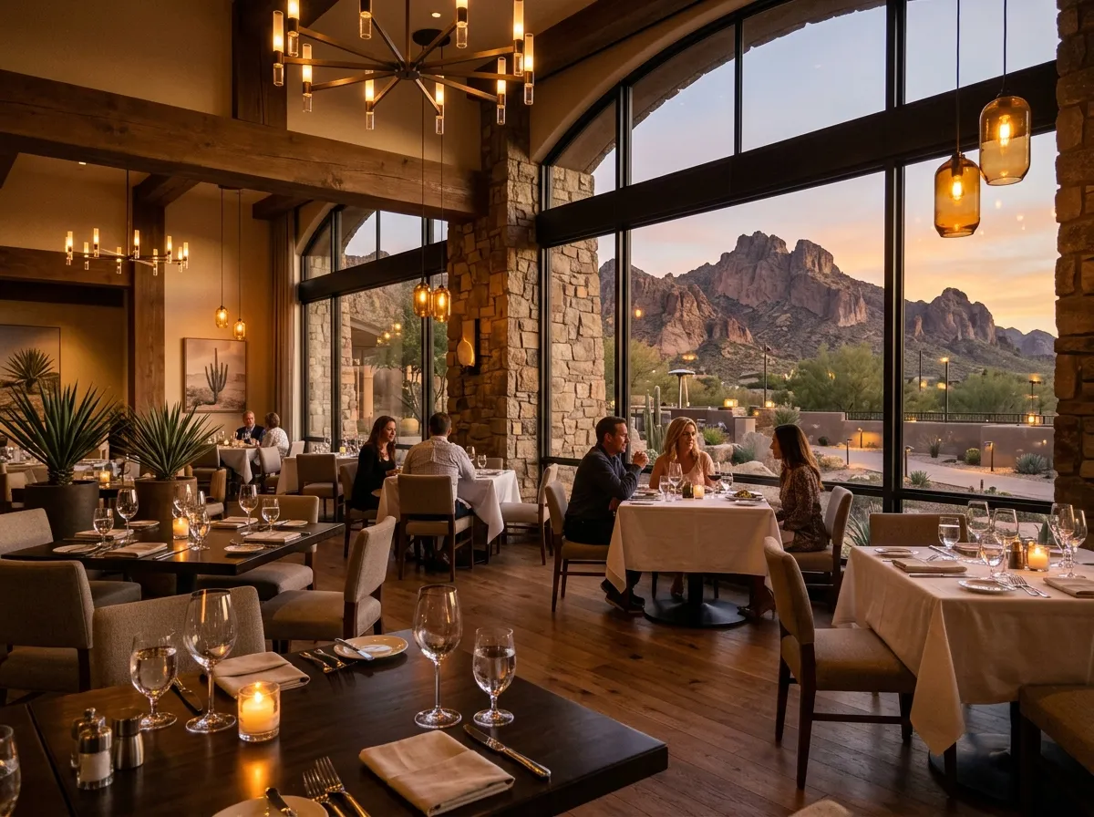 Dining area at Fantasy Springs Resort Casino in Indio California